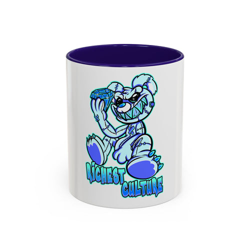 Colorful Mug — Playful 'Richest Culture' Cartoon Bear Coffee Cup (11oz/15oz)