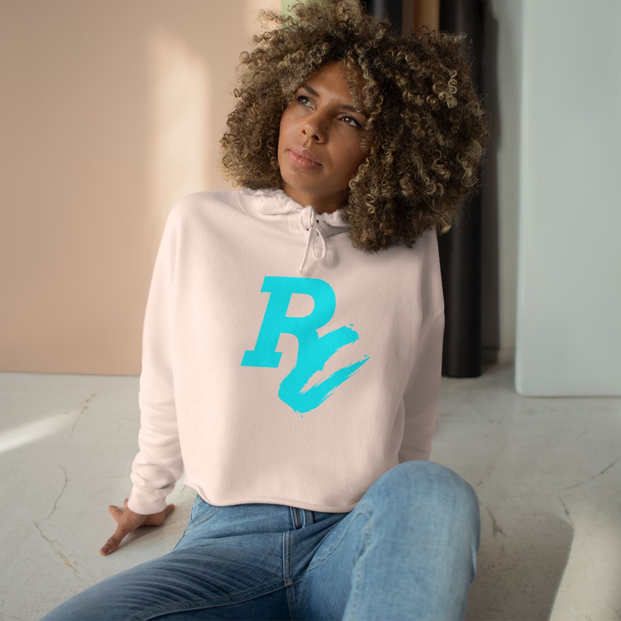 Pretty Hustler Crop Hoodie — Women's Crop Hoodie