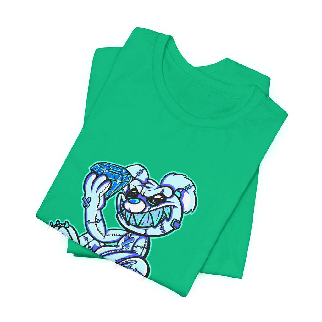 Tee — 'Richest Culture' Blue Cartoon Bear Graphic Shirt