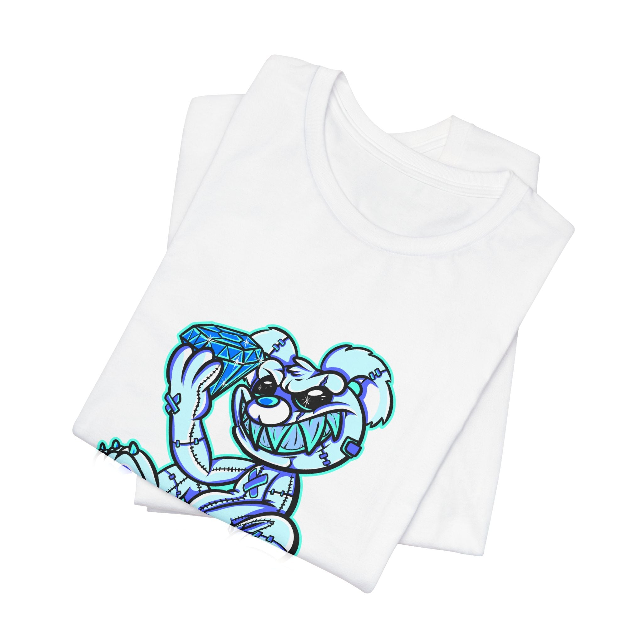 Tee — 'Richest Culture' Blue Cartoon Bear Graphic Shirt
