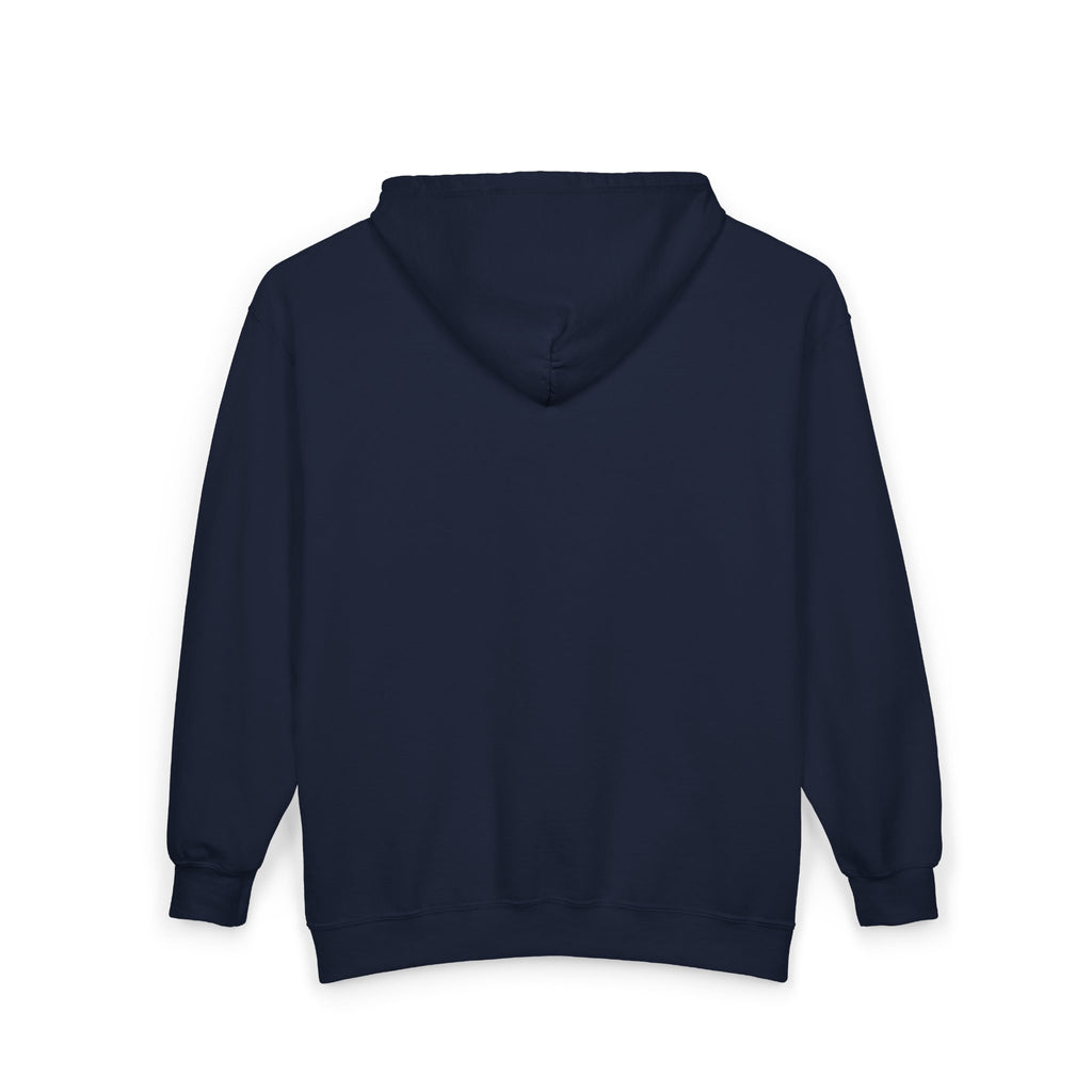 Zip Hoodie — Blue Smiling Teddy Bear Graphic