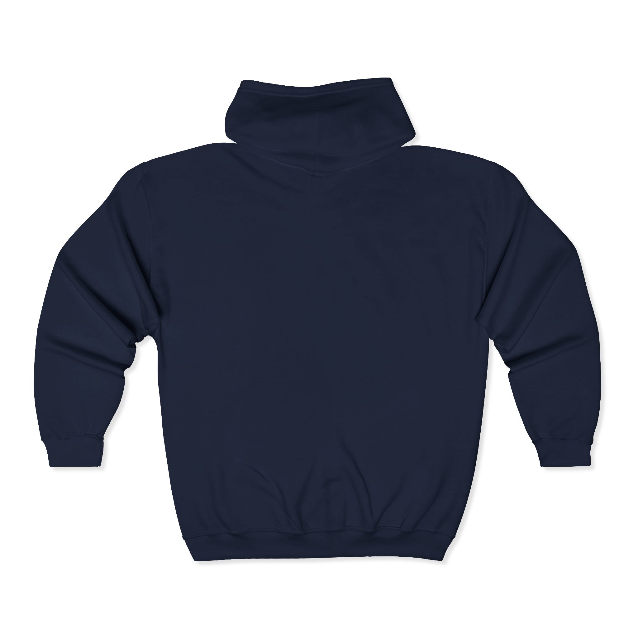 Zip Hoodie — Blue Smiling Teddy Bear Graphic