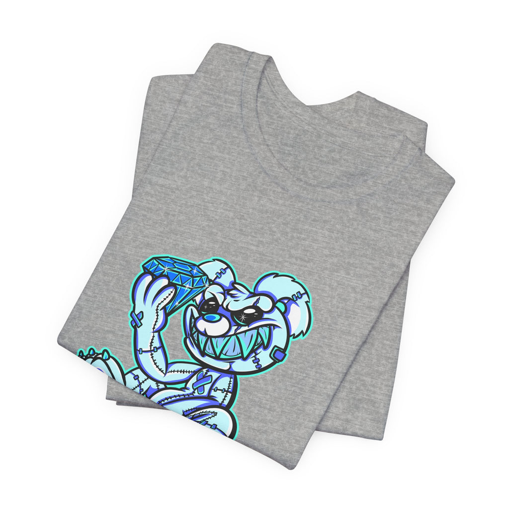 Tee — 'Richest Culture' Blue Cartoon Bear Graphic Shirt