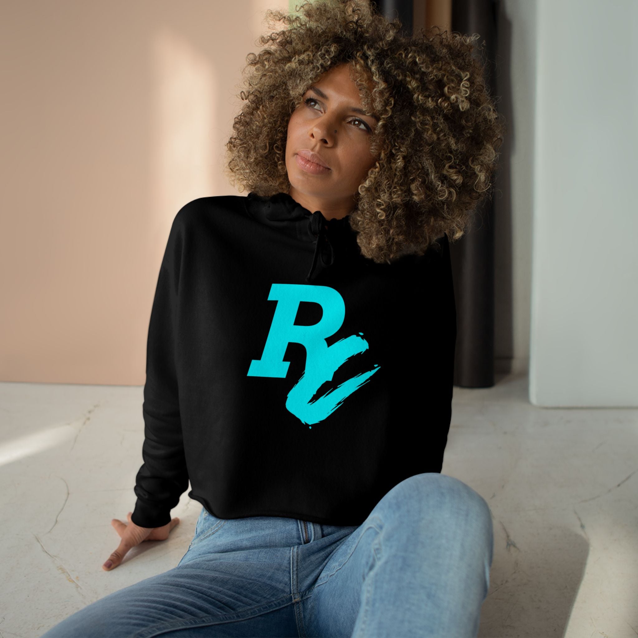 Pretty Hustler Crop Hoodie — Women's Crop Hoodie