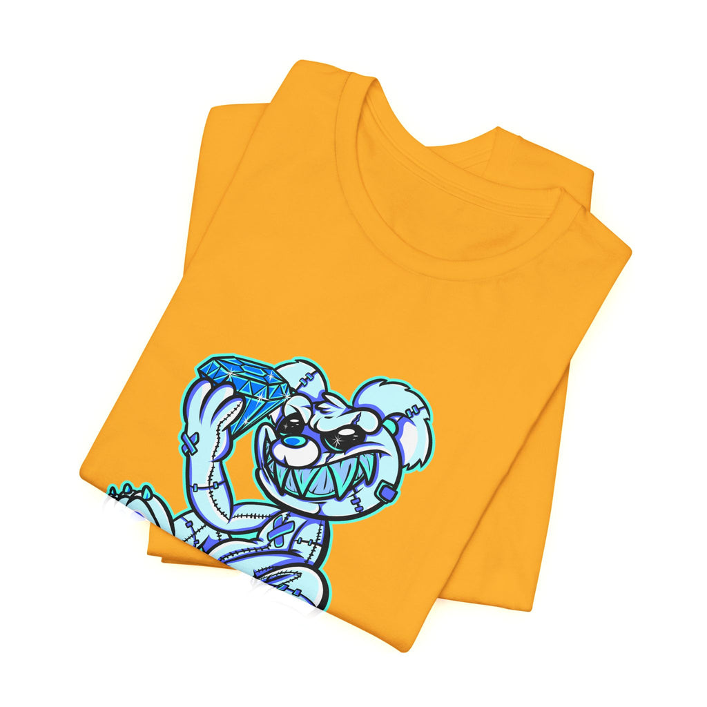 Tee — 'Richest Culture' Blue Cartoon Bear Graphic Shirt