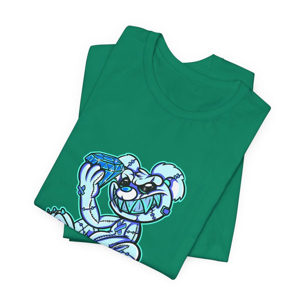 Tee — 'Richest Culture' Blue Cartoon Bear Graphic Shirt