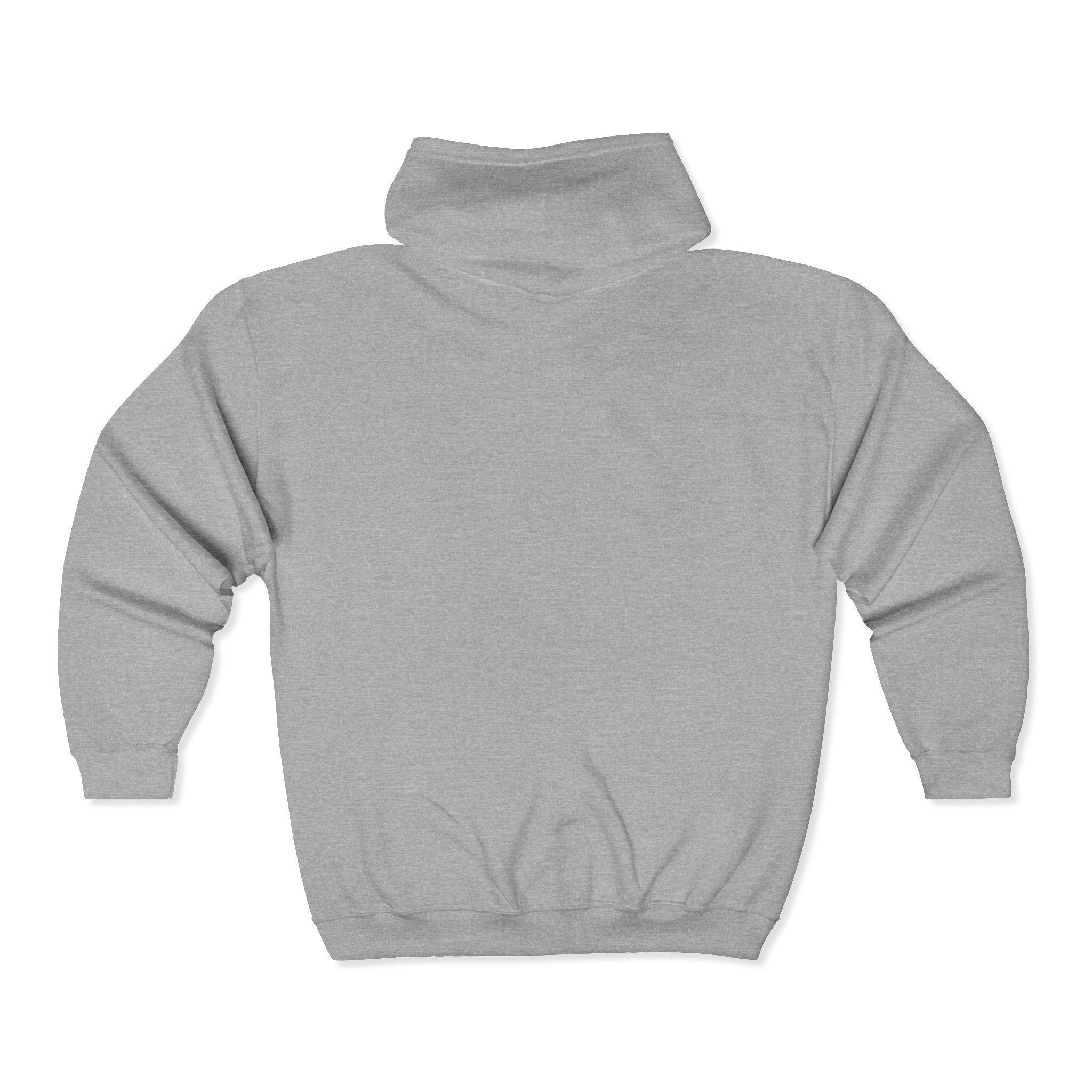Zip Hoodie — Blue Smiling Teddy Bear Graphic