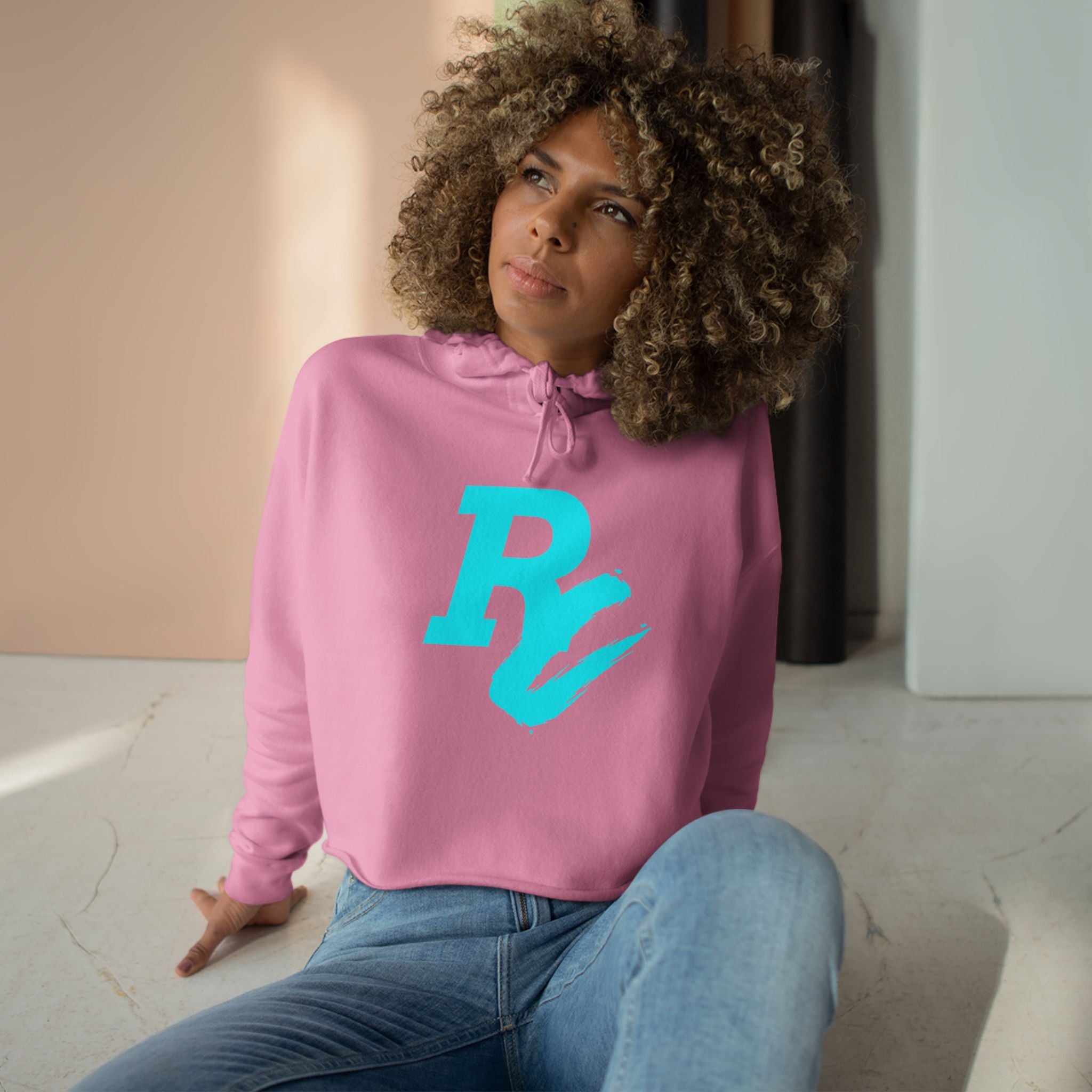 Pretty Hustler Crop Hoodie — Women's Crop Hoodie