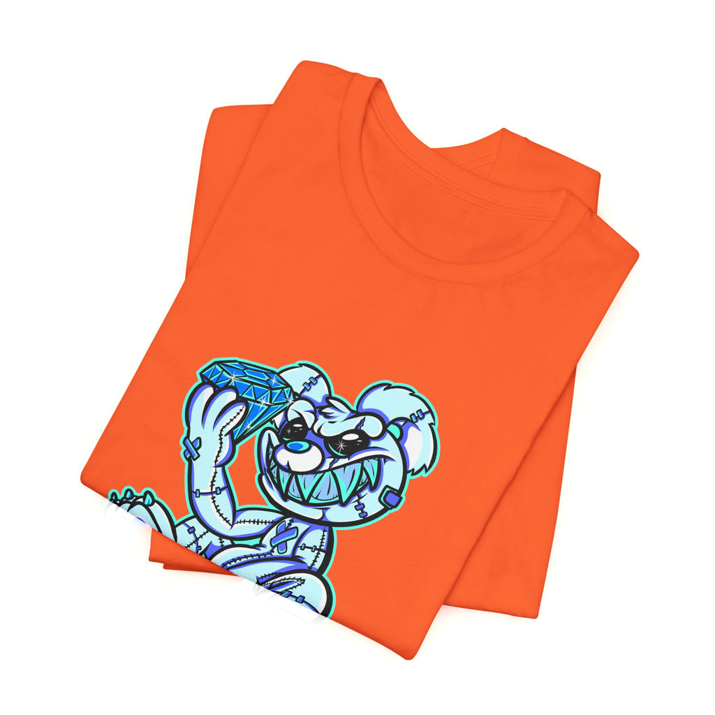 Tee — 'Richest Culture' Blue Cartoon Bear Graphic Shirt