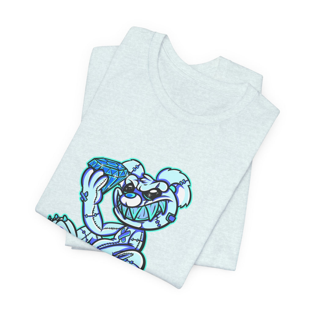 Tee — 'Richest Culture' Blue Cartoon Bear Graphic Shirt