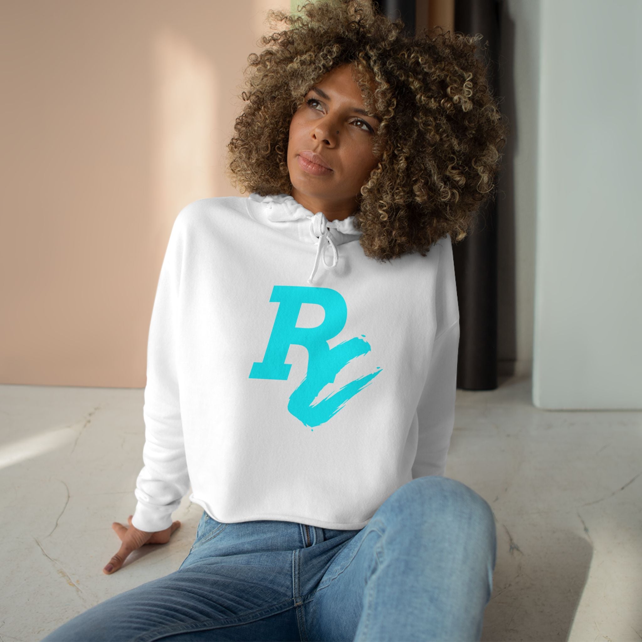 Pretty Hustler Crop Hoodie — Women's Crop Hoodie