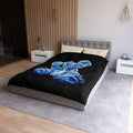 Duvet Cover - Blue Ice Grin Teddy Bear Graphic