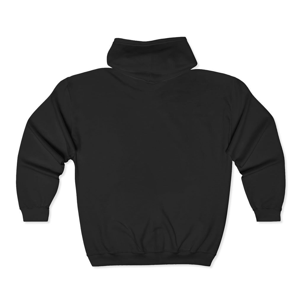 Zip Hoodie — Blue Smiling Teddy Bear Graphic