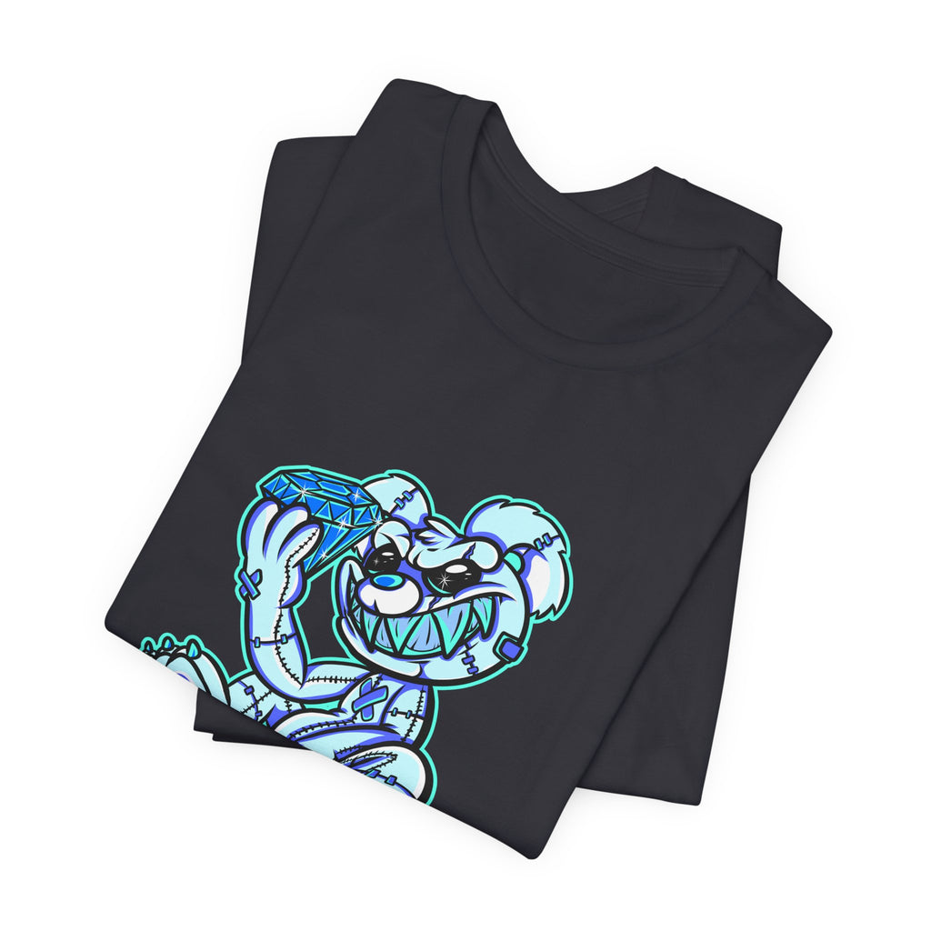 Tee — 'Richest Culture' Blue Cartoon Bear Graphic Shirt